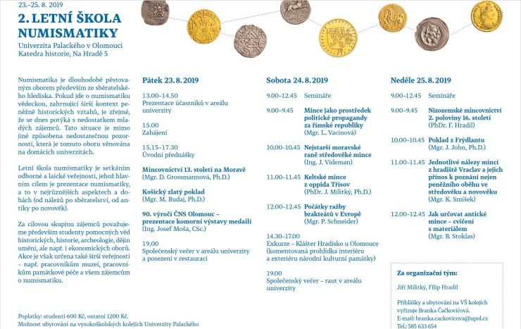 Letní škola numismatiky 2019