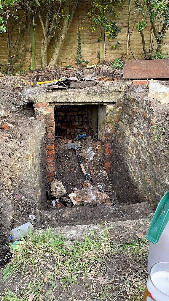 War bunker in the garden