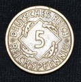 Výmarská republika - Německo (1918&ndash;1933) 5 Pfennig