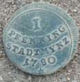 Augsburg (město) (1300&ndash;1800) 1 Pfennig (1 Fenik)