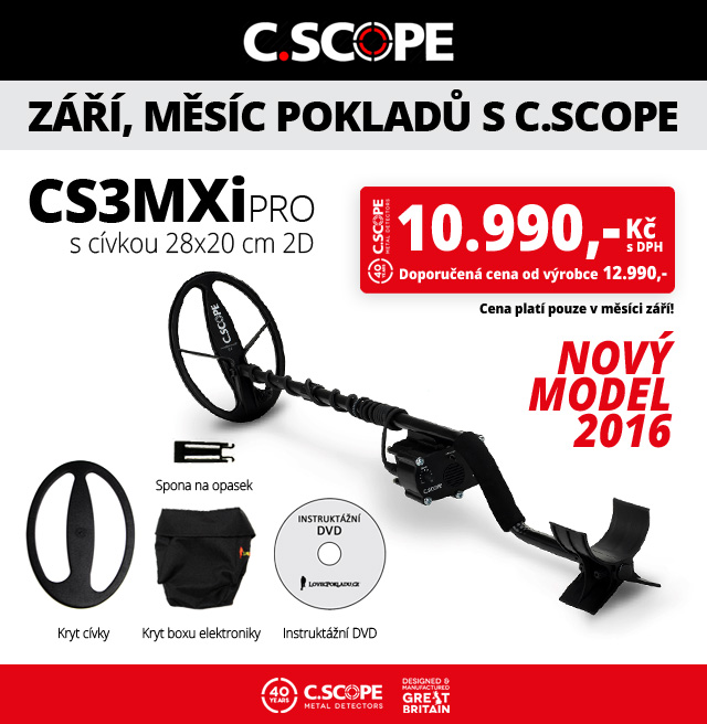 Detektory kovů C.Scope CS3MXi Pro