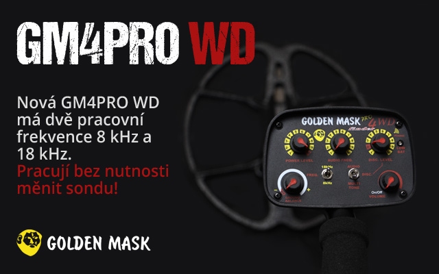 Nový detektor kovů Golden Mask GM4PRO WD