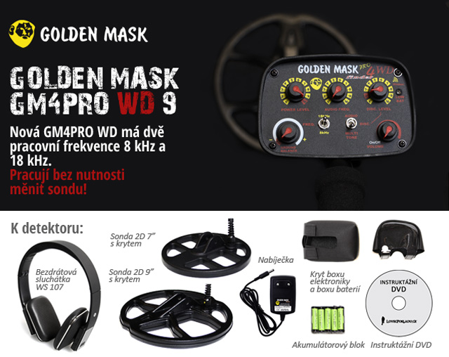 Detektor kovů Golden Mask GM4PRO WD