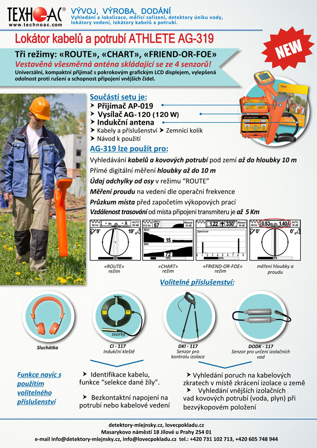 Nové lokátory inženýrských sítí Technoac v nabídce LP
