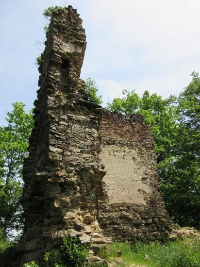 Zřícenina hradu Ronov nad Sázavou