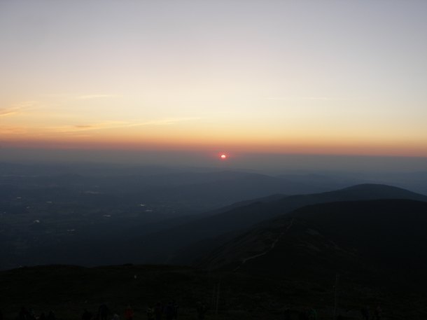 Východ slunce na Sněžce - soutěž